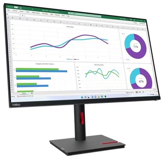 Монитор 31.5" Lenovo 63D3GAT1EU черный