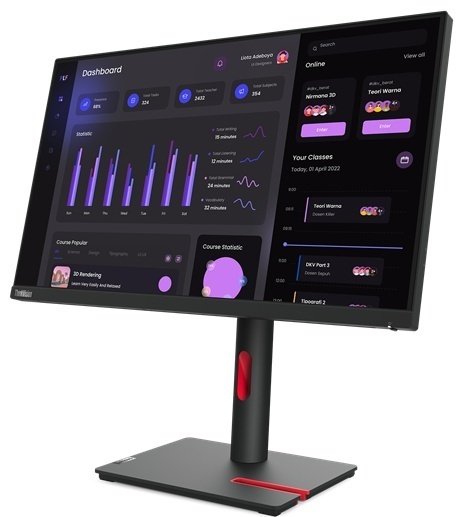 Монитор 23.8" Lenovo 63CFMATXEU черный купить,NaN