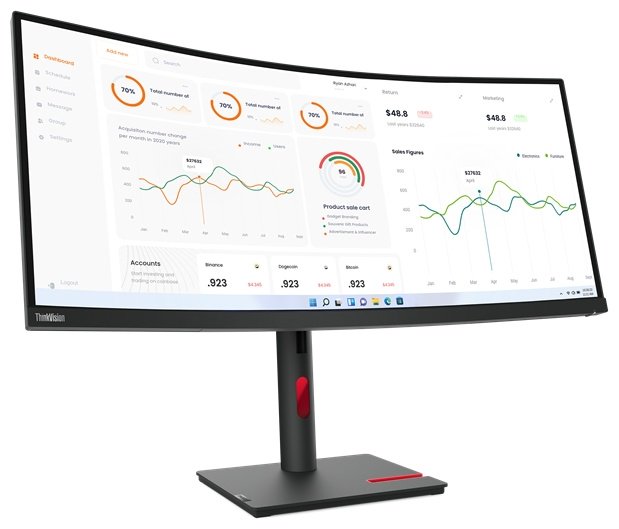 Монитор 34" Lenovo 63D4GAT1EU черный купить,NaN
