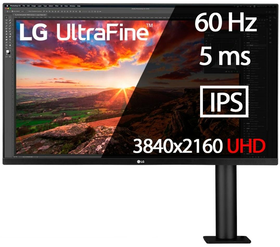 Монитор 31.5" LG 32UN880-B черный купить,NaN