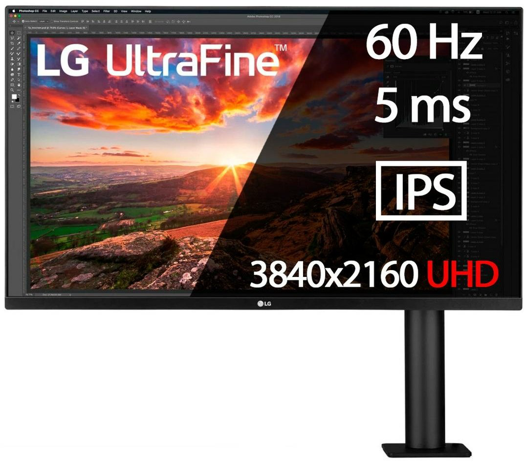 Монитор 31.5" LG 32UN880-B черный купить,NaN