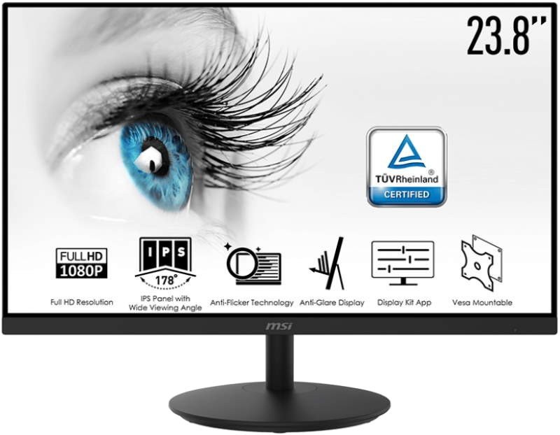Монитор 23.8" MSI PRO MP242 черный купить,NaN