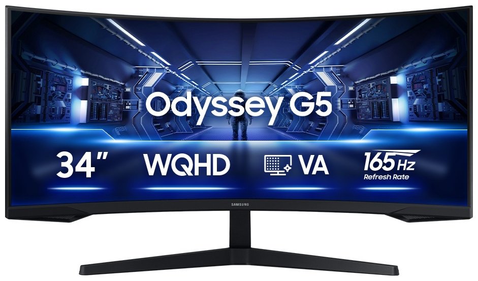 Монитор 34" Samsung Odyssey G5 C34G55TWWI LC34G55TWWIXCI черный купить,NaN
