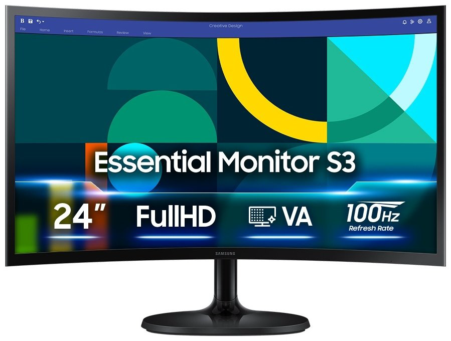 Монитор 24" Samsung LS24D360GAIXCI черный