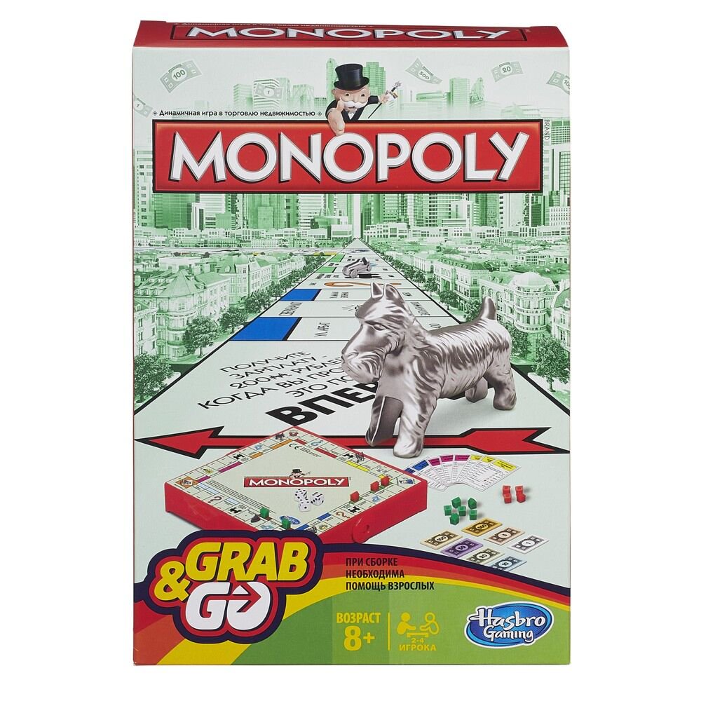Настольная игра Hasbro Монополия дорожная B1002121 купить,NaN