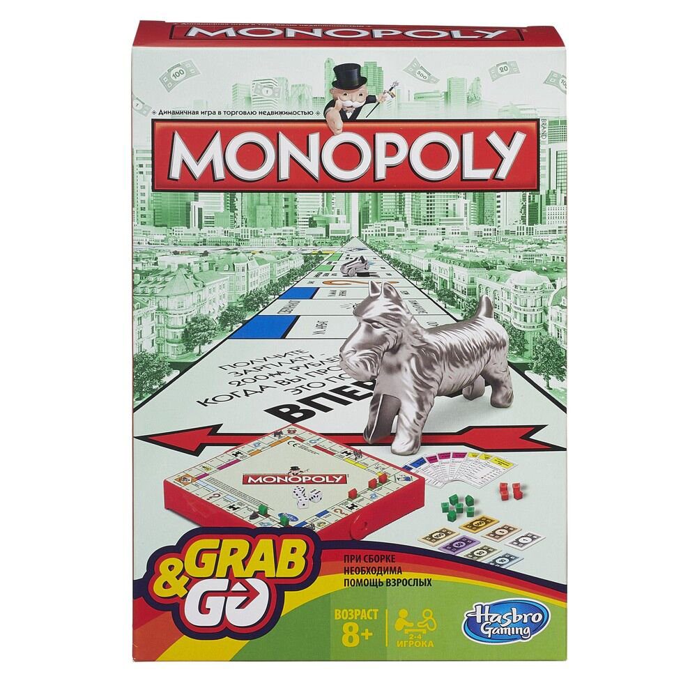 Настольная игра Hasbro Монополия дорожная B1002121 купить,NaN