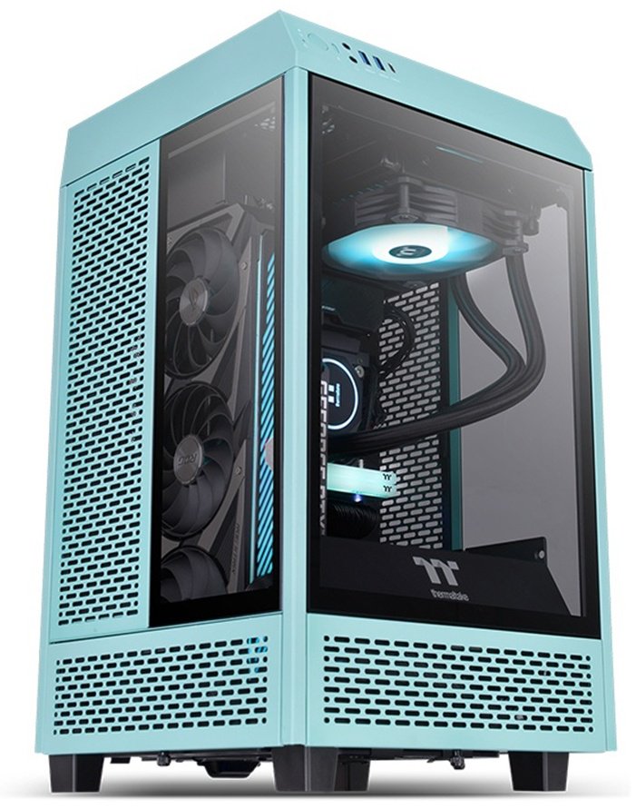 Корпус Thermaltake The Tower 100 Turquoise (без Б/П)