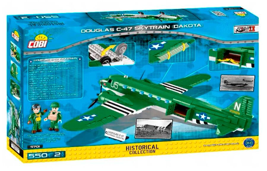 Конструктор  Cobi Самолет C-47 Skytrain Dakota COBI-5701 купить,NaN