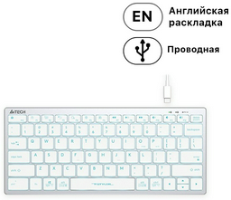 Клавиатура A4Tech FX61 белый