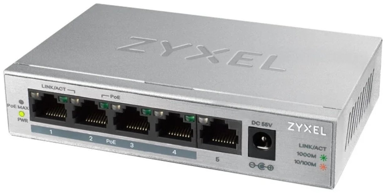 ZyXEL GS1005HP-EU0101F серебристый