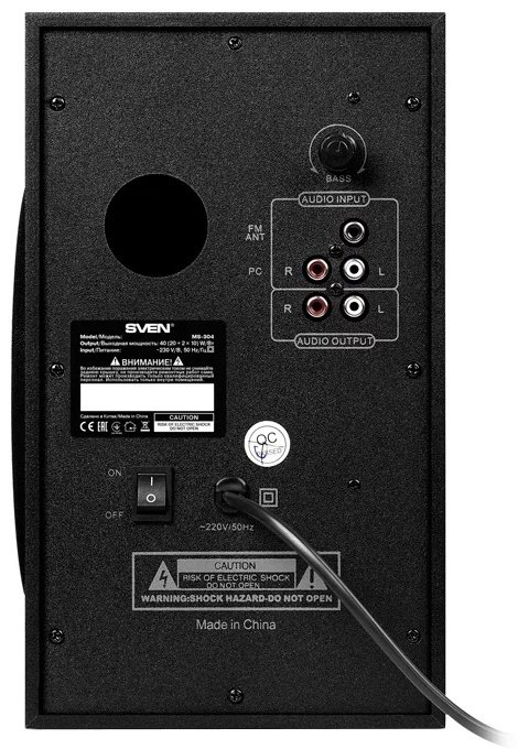 Компьютерные колонки SVEN MS-304 черный