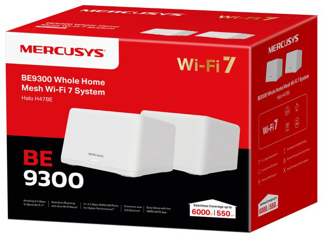 MESH-система Mercusys Halo H47BE(2-pack) купить,NaN