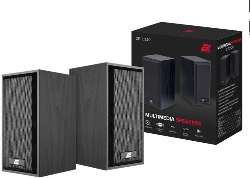 Компьютерные колонки 2E PCS201 черный купить,4995