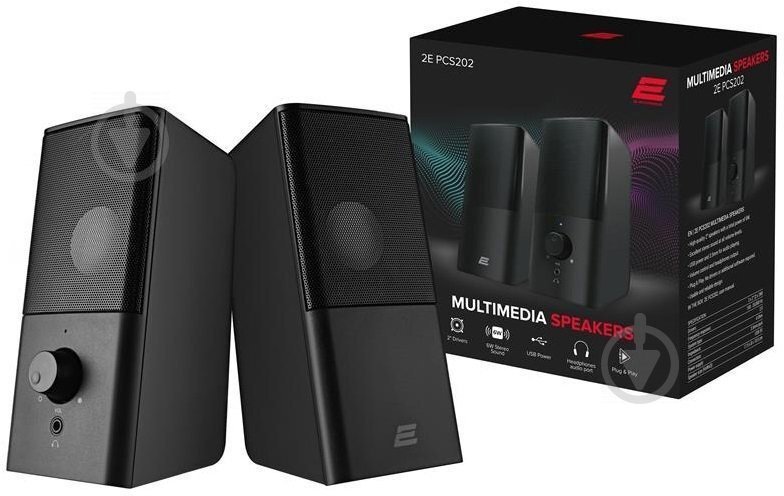 Компьютерные колонки 2E PCS202 черный купить,4990