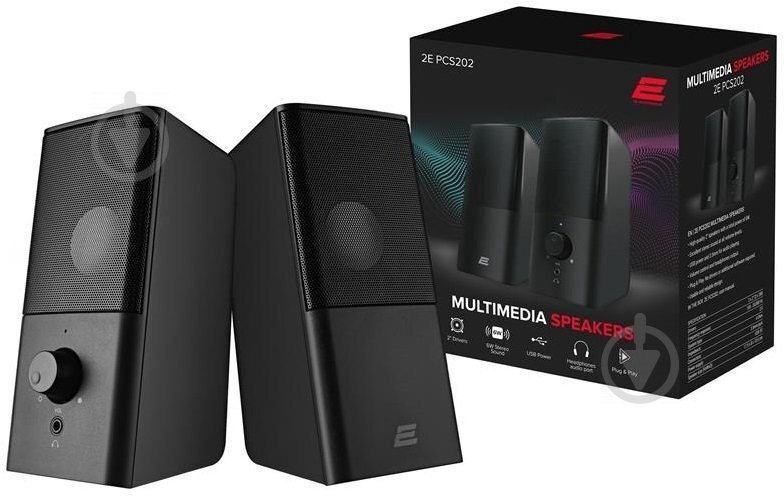 Компьютерные колонки 2E PCS202 черный купить,4990