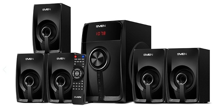 Акустическая система SVEN HT-202 черный купить,NaN