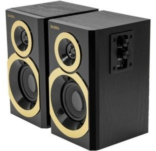 Компьютерные колонки SVEN SPS-619 черный-золотистый - ForteMarket Компьютерные колонки SVEN SPS-619 черный-золотистый купить,22990