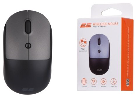Мышь 2E MF218 Silent WL BT 2E-MF218WBG серый - ForteMarket Мышь 2E MF218 Silent WL BT 2E-MF218WBG серый купить,3790