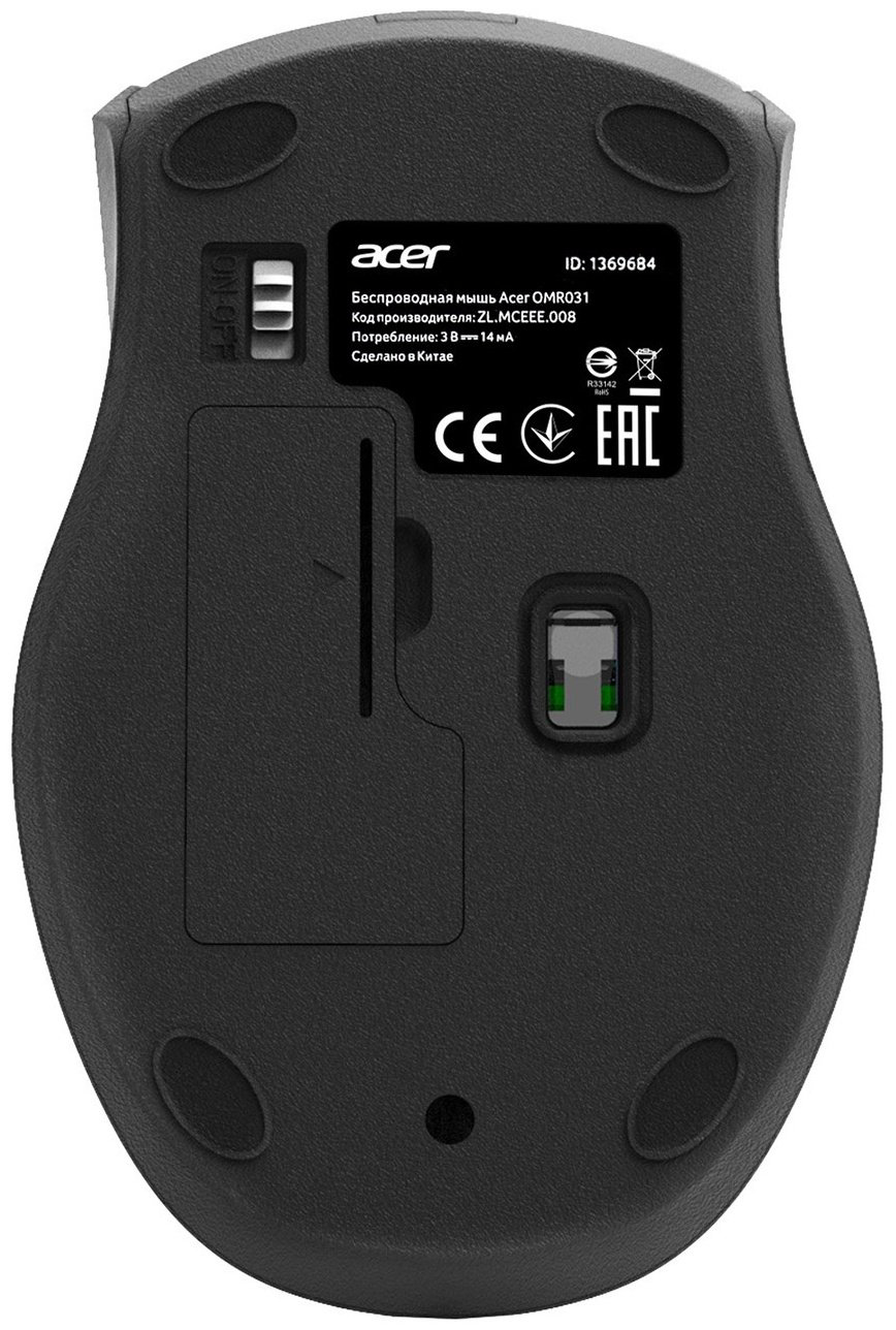 Мышь Acer OMR031 ZL.MCEEE.008 синий купить,NaN