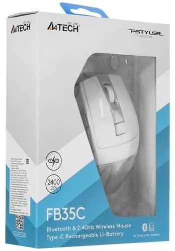 Мышь A4Tech Fstyler FB35C белый