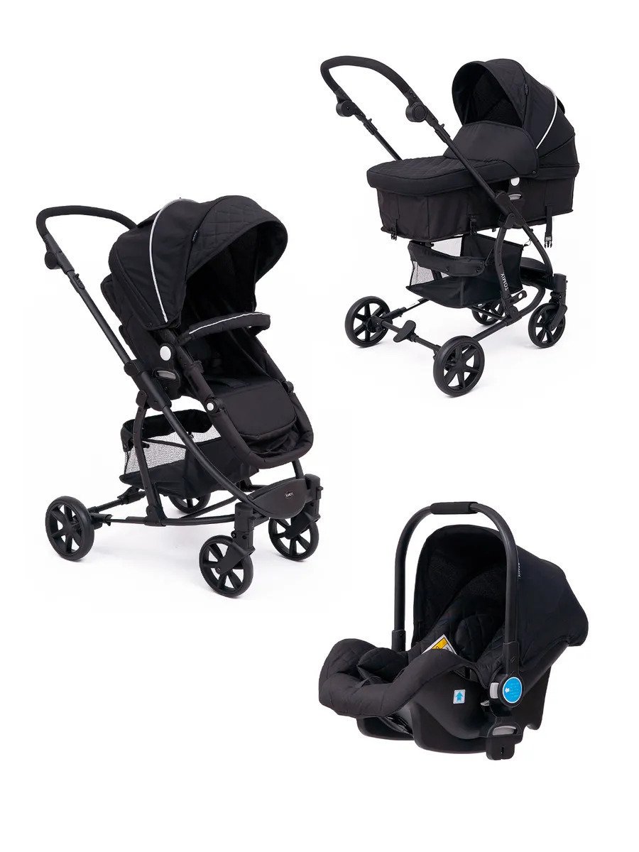 Коляска трансформер Tomix 3в1 Bloom Black купить,NaN