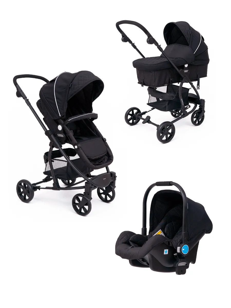 Коляска трансформер Tomix 3в1 Bloom Black купить,NaN