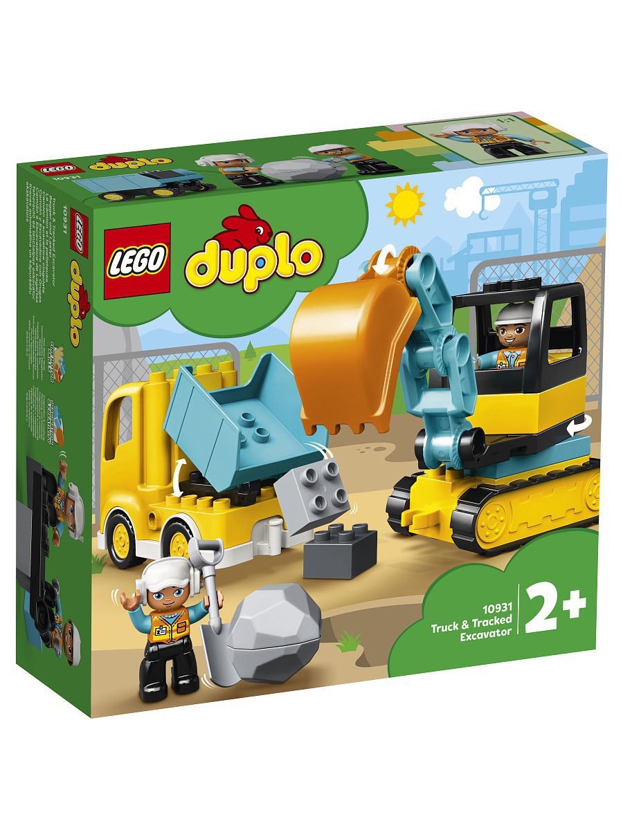 Конструктор Lego Грузовик и гусеничный экскаватор Duplo 10931 - ForteMarket Конструктор Lego Грузовик и гусеничный экскаватор Duplo 10931 купить,0