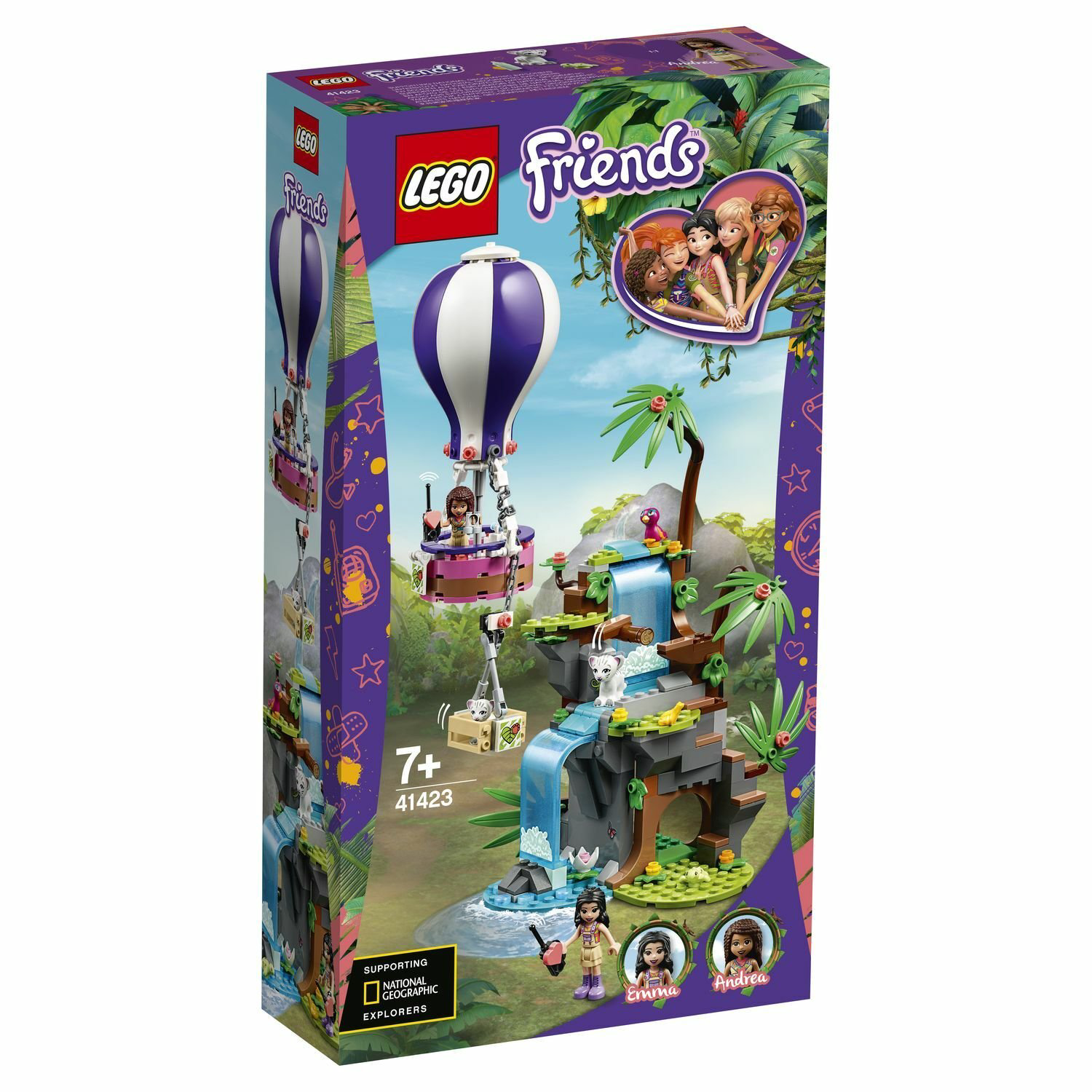 Конструктор Lego Джунгли спасение тигра на воздушном шаре Friends 41423 купить,NaN