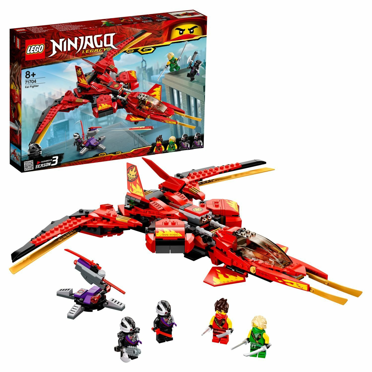 Конструктор Lego Истребитель Кая Ninjago 71704 купить,NaN