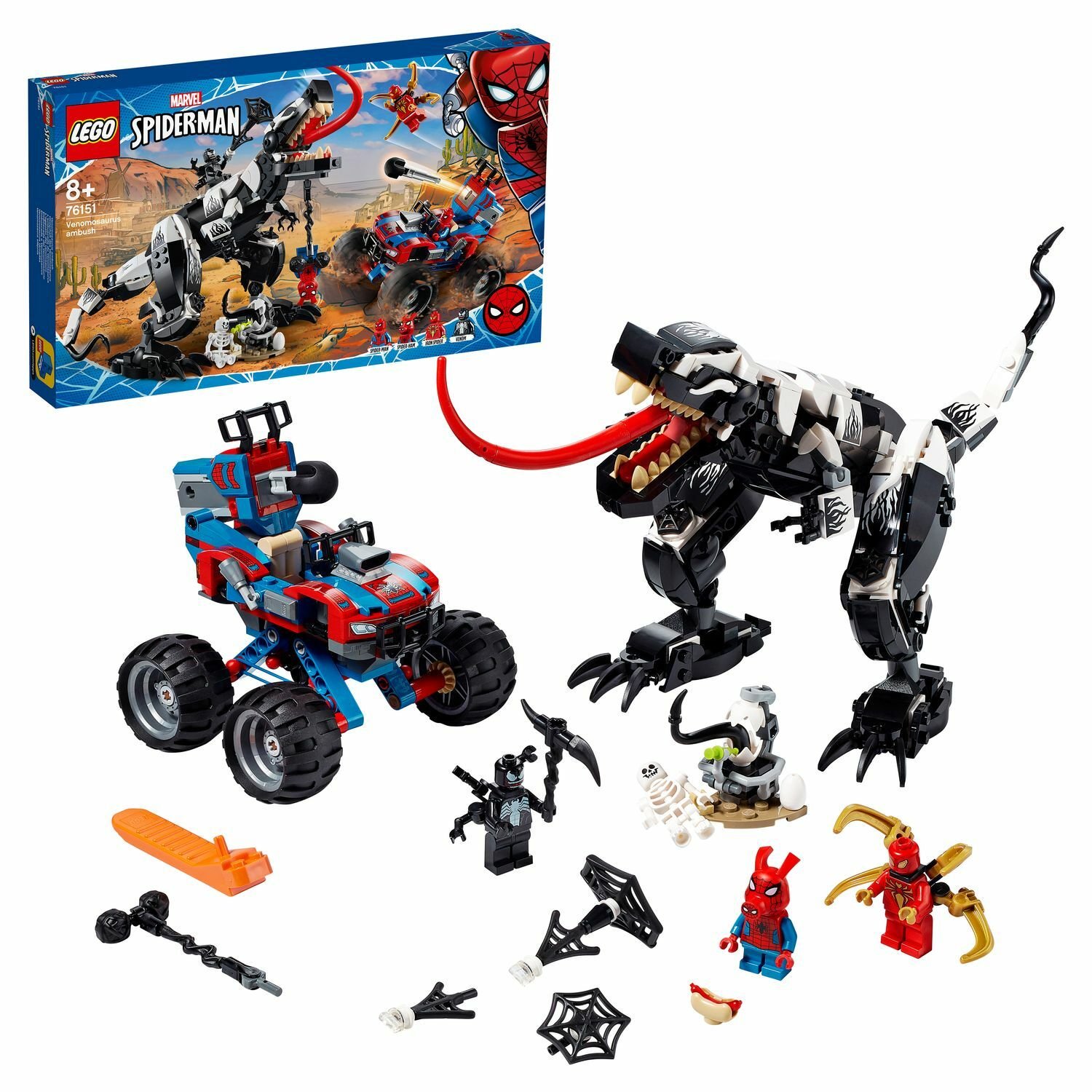 Конструктор Lego Super Heroes Человек-Паук Засада на веномозавра 76151 купить,NaN