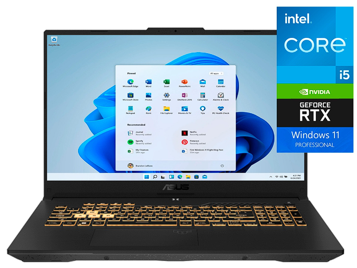 Ноутбук Asus TUF Gaming  FX707ZC4-HX095I 90NR0GX1-M0I6F0 17.3" Grey
