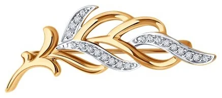 Брошь Diamant 51-240-02725-1 1.81гр купить,NaN