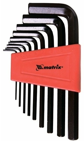 Шестигранный ключ Matrix 11226 HEX CrV 1.5-10мм 9шт