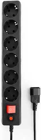 Сетевой фильтр Гарнизон ECL-5-UPS-B-1.8 Black (5 розеток, 1.8 метра) 1.8 м купить,NaN