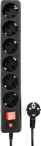 Сетевой фильтр Гарнизон ECL-6-B-3 Black 3 м купить,NaN