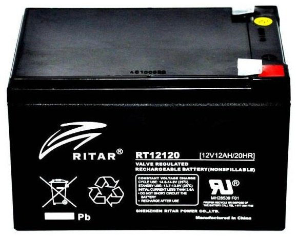 Аккумулятор Ritar Power RT12120 черный