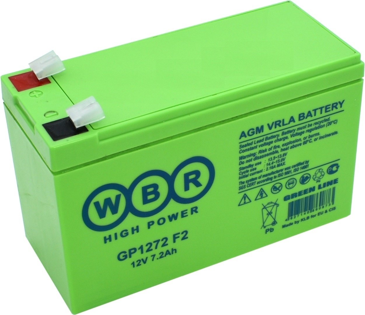 Аккумулятор WBR GP1272 F2 купить,NaN