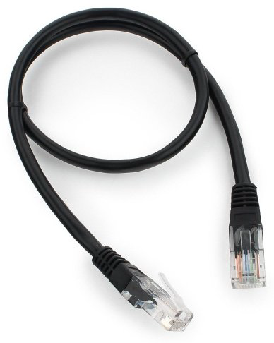 Кабель Cablexpert RJ-45 - RJ-45 PP12-0.5M/BK