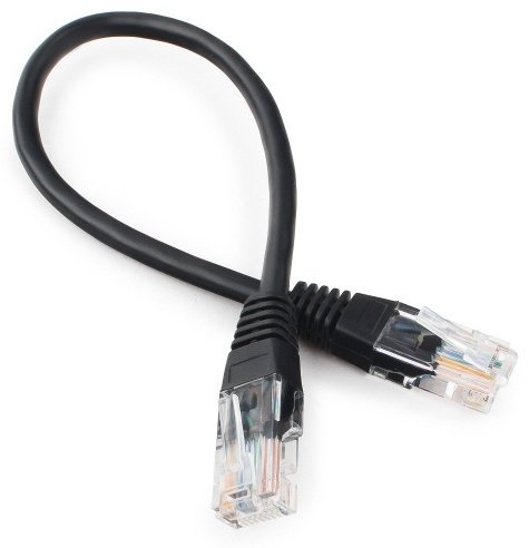 Кабель Cablexpert RJ-45 - RJ-45 PP12-0.25M/BK купить,NaN