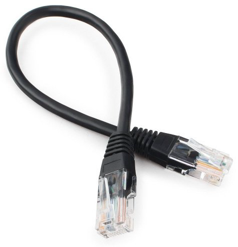 Кабель Cablexpert RJ-45 - RJ-45 PP12-0.25M/BK купить,NaN