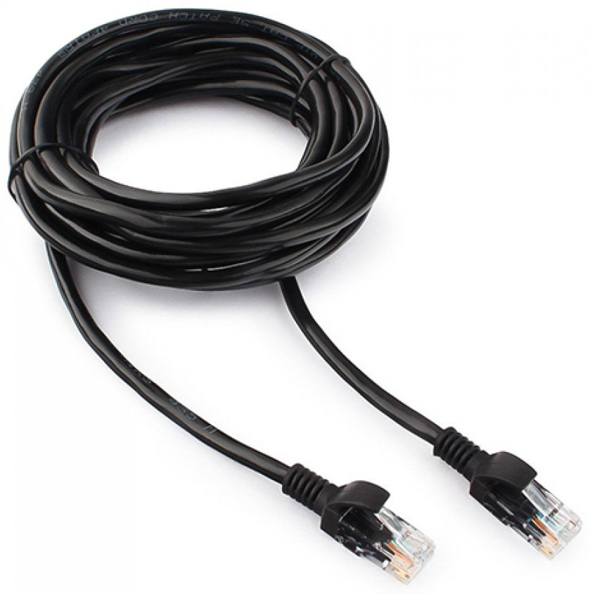 Патч-корд Cablexpert RJ-45 - RJ-45 5 м PP12‑5M/BK купить,NaN