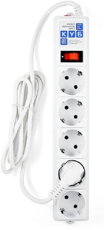 Сетевой фильтр Power Cube SPG-B-6-White 1.9 м купить,NaN