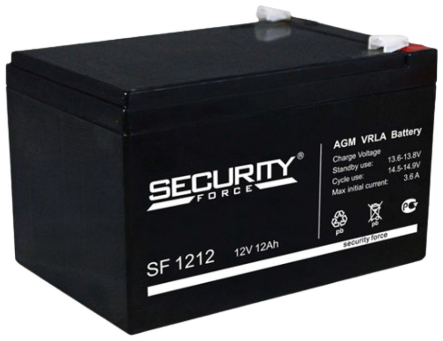 Аккумулятор Security Force SF1212 12Ah -/+ купить,NaN