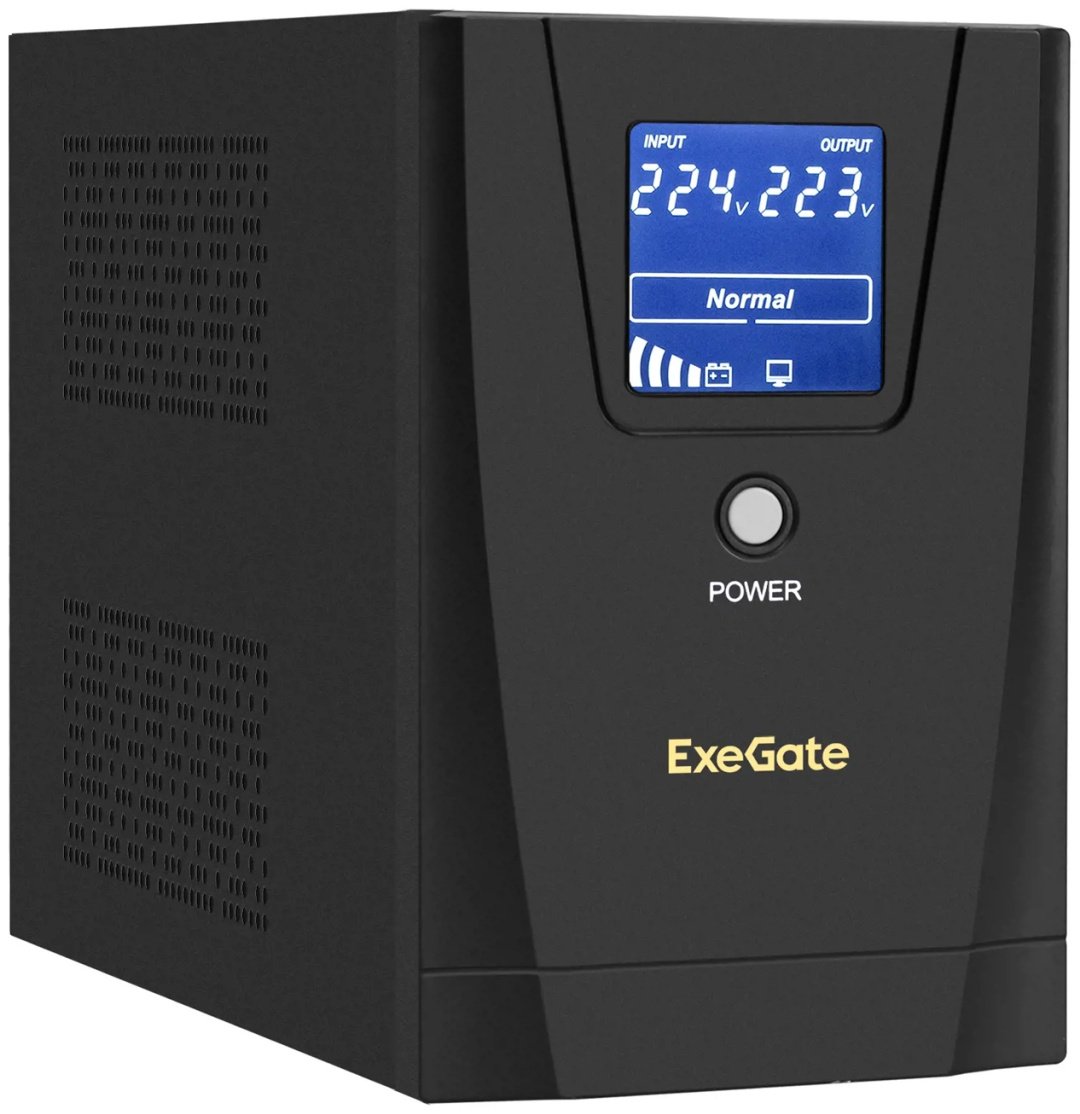 Источник бесперебойного питания ExeGate LLB-1200.LCD.AVR.2SH.3C13 купить,NaN