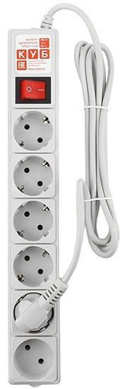 Сетевой фильтр Power Cube SPG(5+1)-B-15 5 м купить,NaN