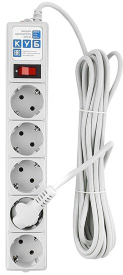 Сетевой фильтр Power Cube SPG-B-15 5 м купить,NaN