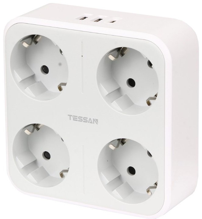 Сетевой фильтр Tessan TS-302-DE-C 0 м