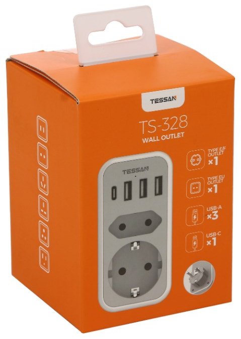 Сетевой фильтр Tessan TS-328 0 м