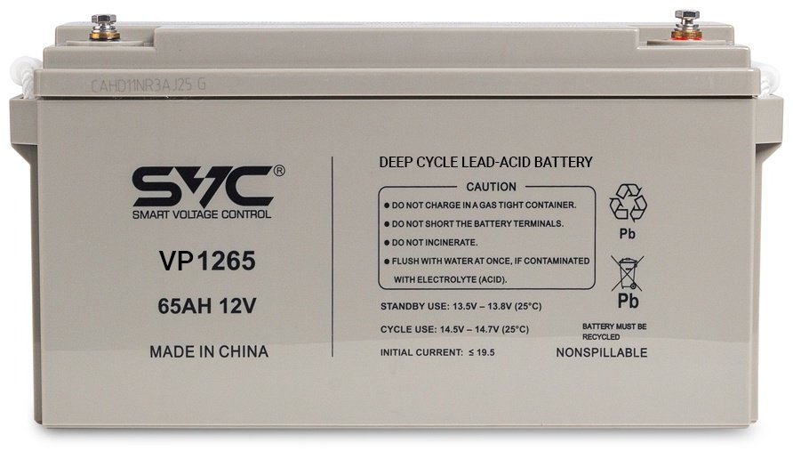 Аккумулятор SVC VP1265 12В 65 Ач