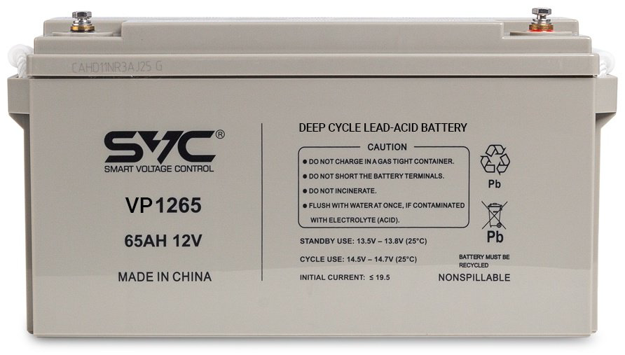 Аккумулятор SVC VP1265 12В 65 Ач купить,78557